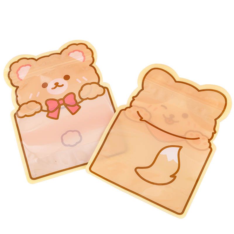 ZIPPER 3D UNYU AESTHETIC ZIPLOCK BAG COOKIES PERMEN HAMPERS ZP-48 BEAR