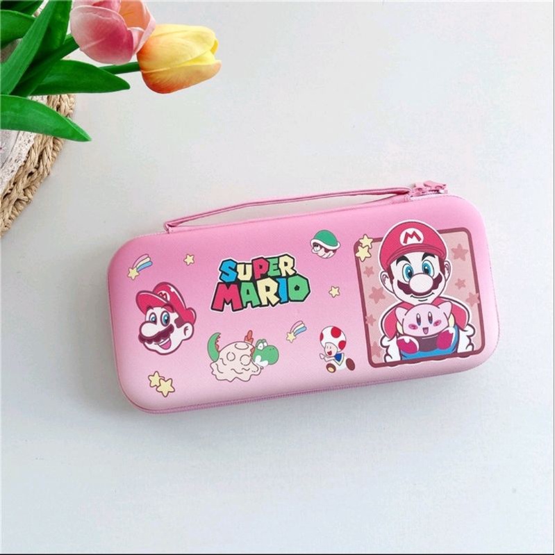 Pouch Nintendo Switch OLED / v2 / v1 / Lite Super Mario Dompet Tas Bag Carrying Case