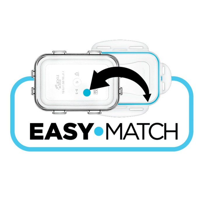 Kotak Makan Lock &amp; Lock EasyMatch 1,2L Lunch Box Lock n Lock Baru