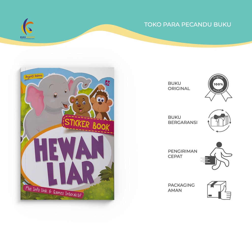 

Sticker Book Hewan Liar - Aryesti Halona - Ruang Kata - Bukukaluku