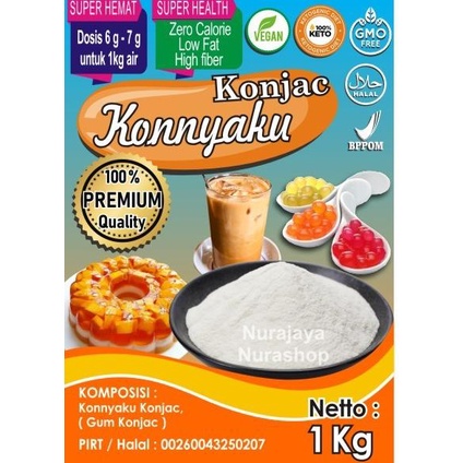 

[COD] Konjac / Konnyaku Powder Premium Ex, Indonesia 1000 g [COD]