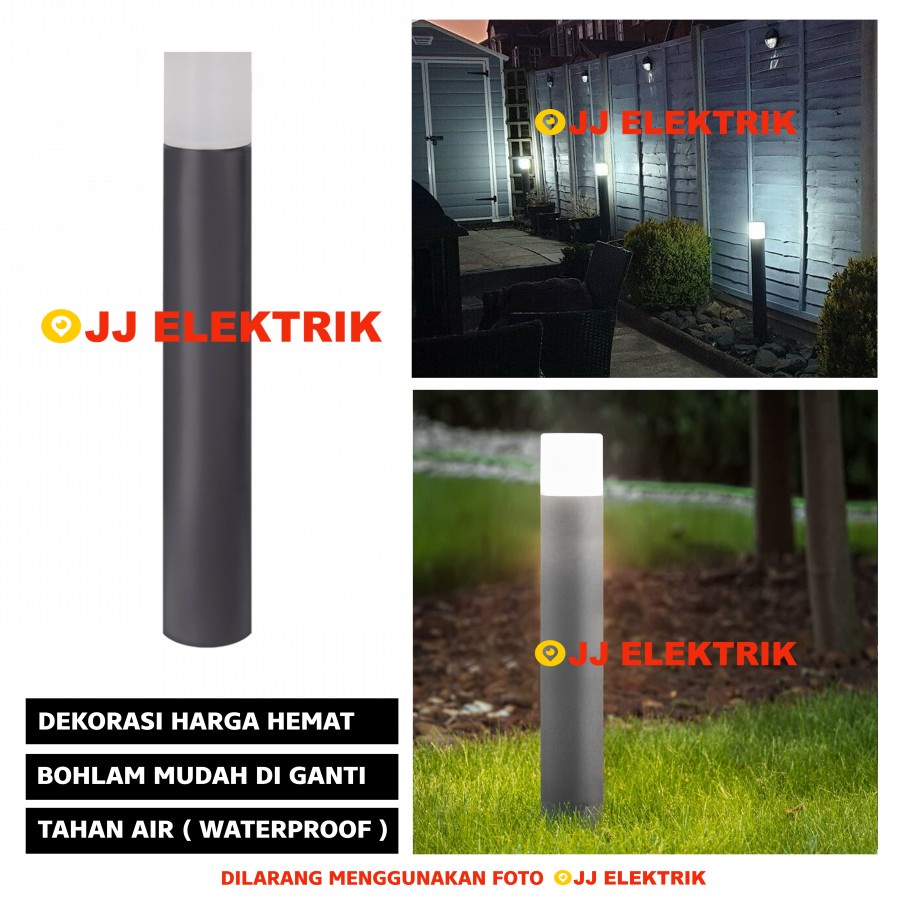 Lampu Taman Outdoor Pilar Tiang Teras Pagar Rumah Minimalis E27