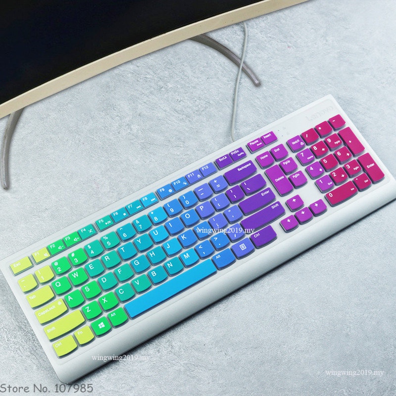 Skin Cover Pelindung Keyboard Wireless Bahan Silikon Untuk Lenovo Essential All in one PC KBRFBU71 KB318W