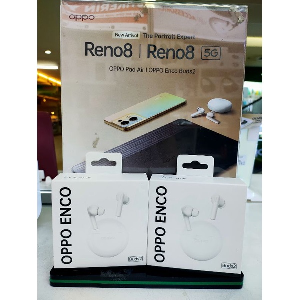 oppo enco buds 2 handsfree bluetooth garansi resmi oppo indonesia segel NEW