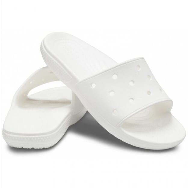 Crocs / Crocs Classic Slide / Crocs Pria / Crocs Slide / Sandal Crocs - Putih, M6