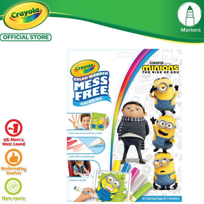 

Crayola Color Wonder Mess Free Minions 2 Coloring Pages & Markers