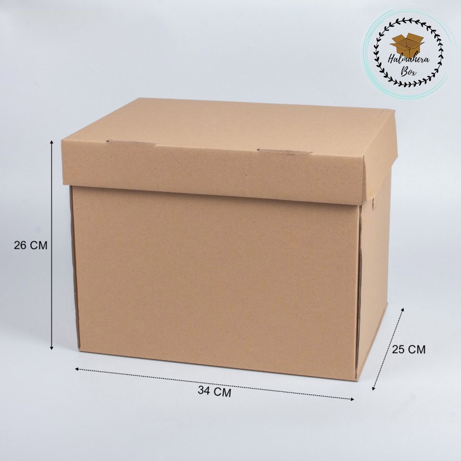 

5Pcs Box File Kardus Arsip Dokumen Organizer Kantor Instansi 34x25x26 cm Kardus Penyimpanan Berkas Office