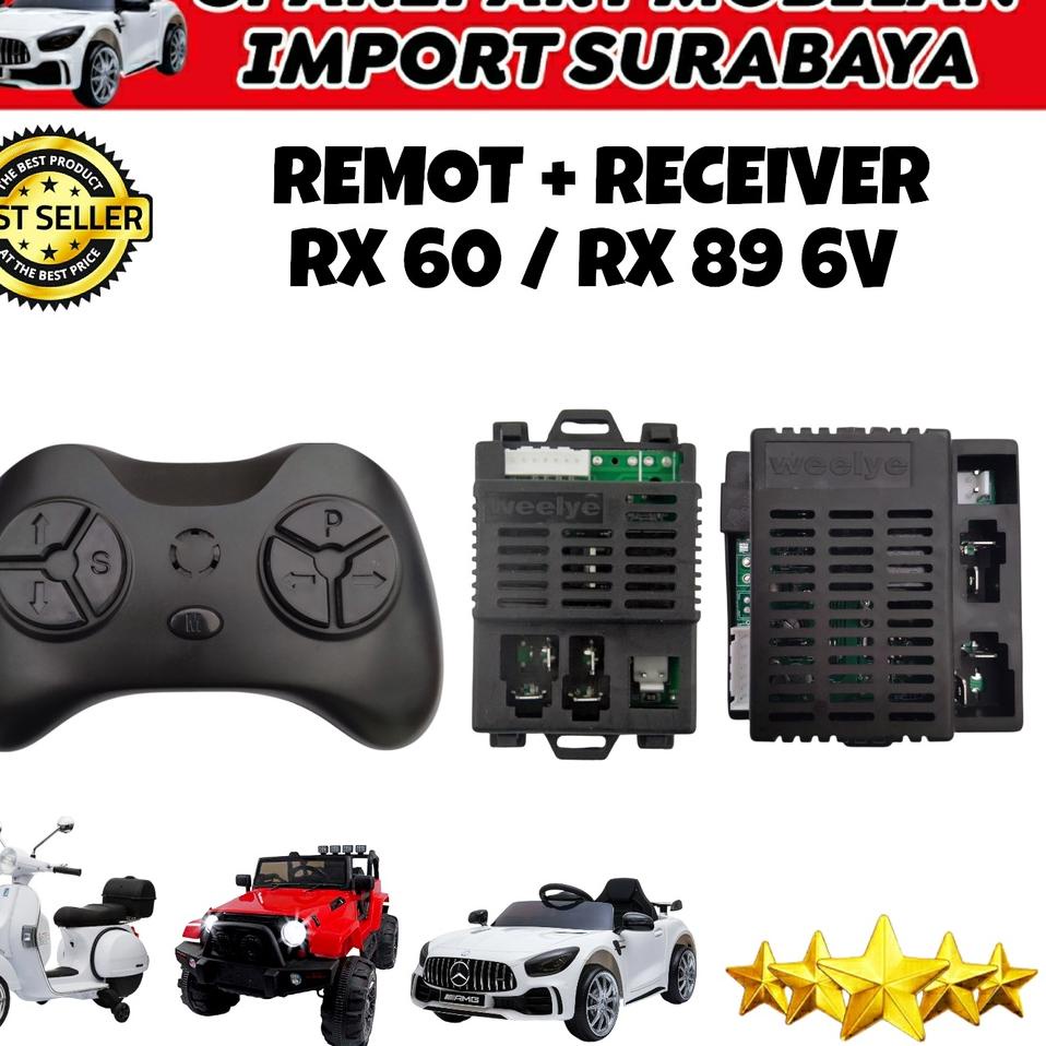 "PKM.18Oc22ž" WEELYE RX60 RX 89 IC SIGNAL CONTROLLER PMB 7988 6869 RECEIVER MOBIL AKI 6V MAINAN MOBI