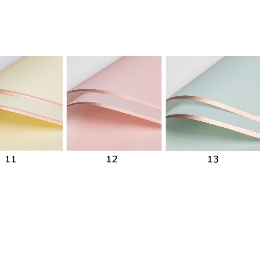 

Big Sale 20 LEMBAR Kertas Floral Flower Wrap 58*58cm Pembungkus Bunga Gold Line Cellophane Jelly Film Ecer Florist Supplier .. .. .. ..