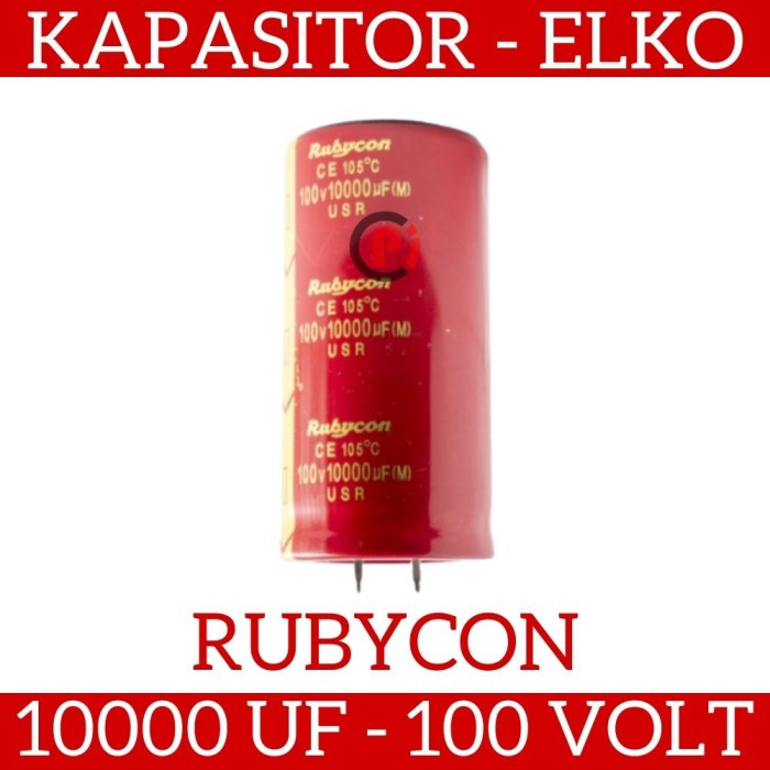 RUBYCON Elko Kapasitor Elco Capacitor 10000uF 10000 uF 100V 100 Volt