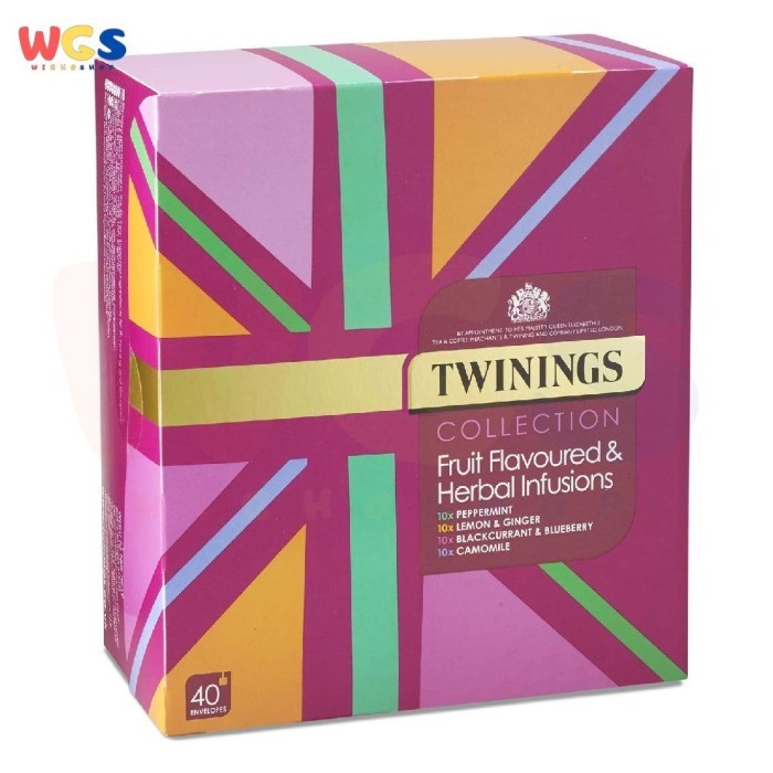 

ORIGINAL MURAH Twinings Collection Fruit Flavoured n Herbal Infusions 40 Tea Bags 70g