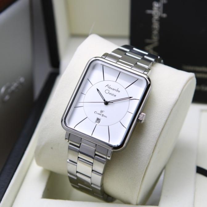 Jam Tangan Pria Alexandre Christie Ac 8662 Ac8662 Silver Original Tokolembar