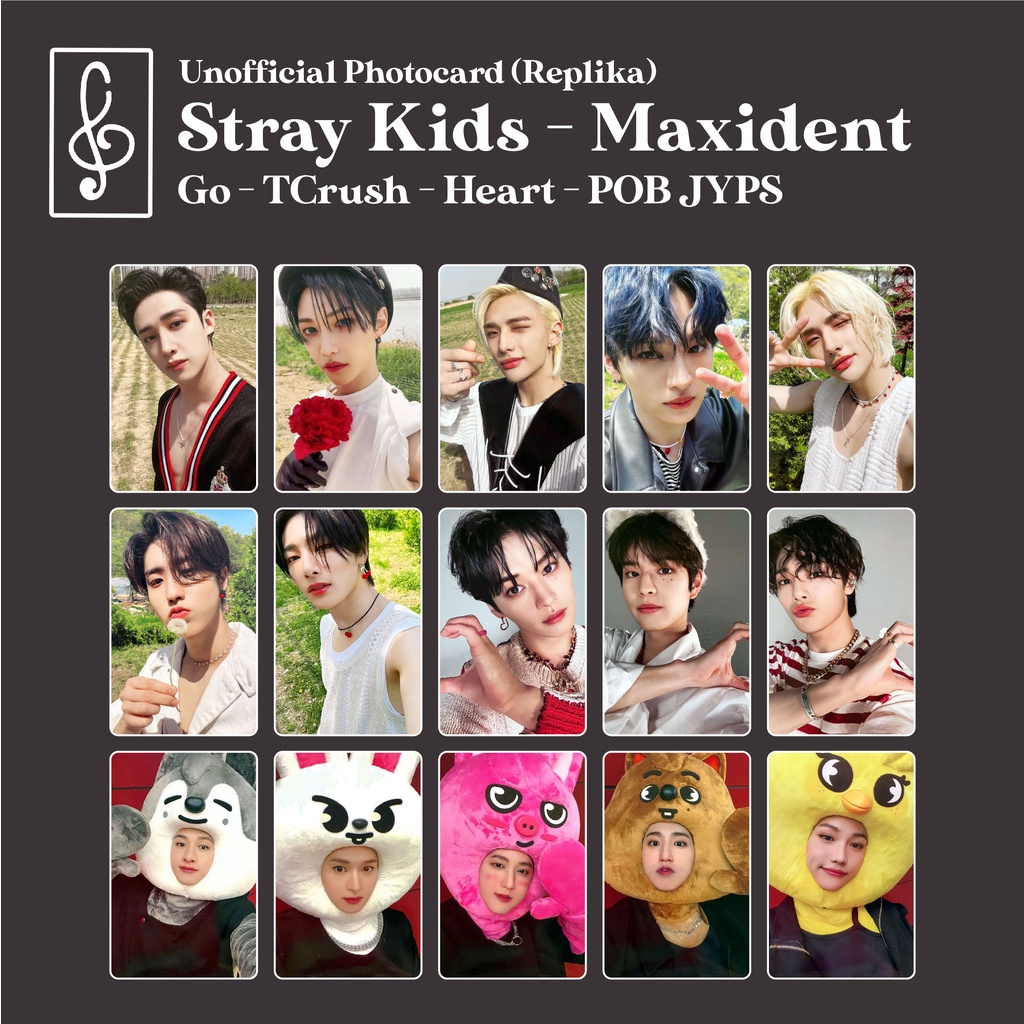 [REPLIKA SKZ] PHOTOCARD MAXIDENT STRAYKIDS UNOFFICIAL