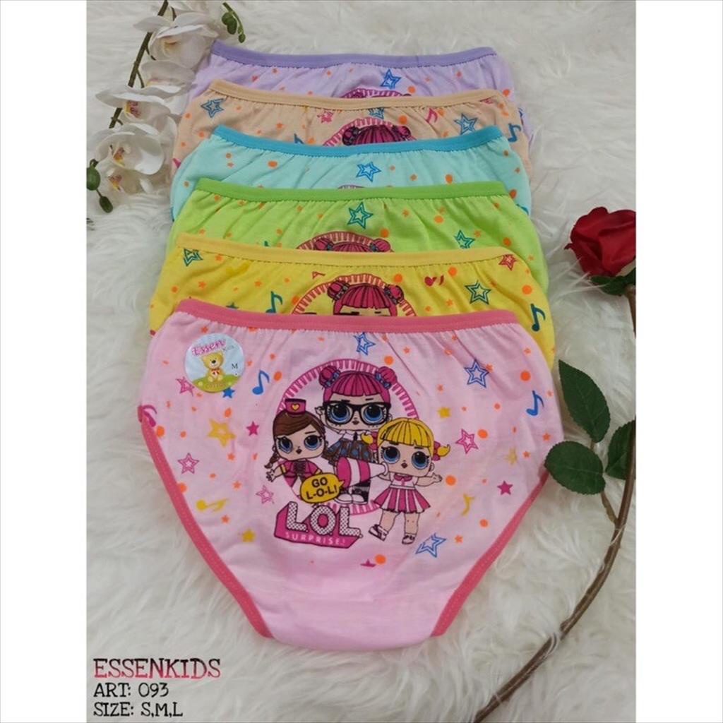 MJS 875 - Celana Dalam Anak Perempuan ESSEN KIDS CD List Combi Underware Dalaman Anak Bayi Balita Murah Eceran