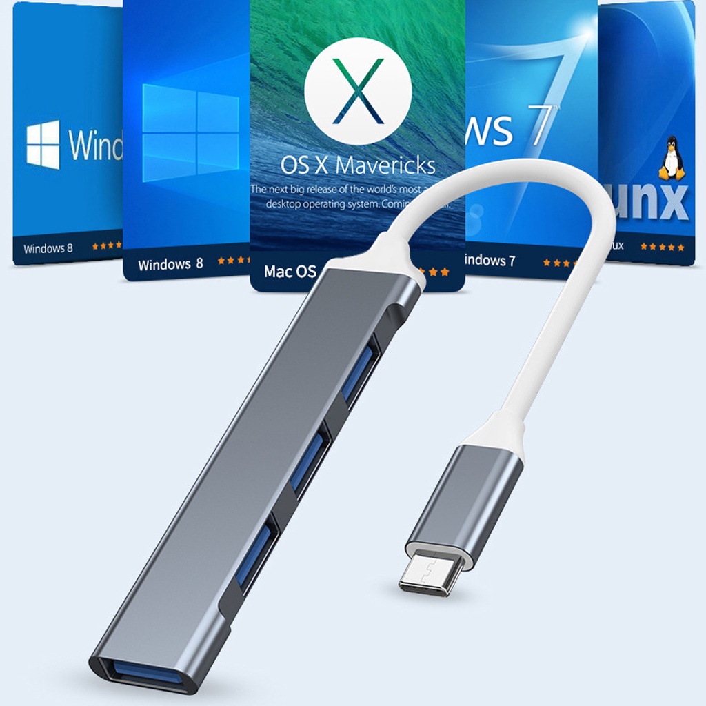 TYPE-C &amp; USB 3.0 HUB 4 Ports Hight Speed OTG kabel