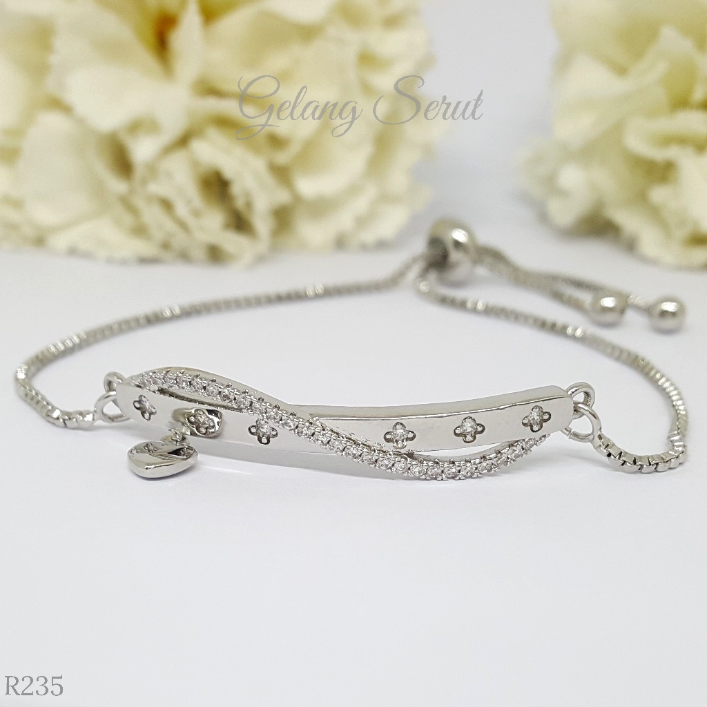 PGX Gelang Tangan Xuping Wanita Perhiasan Lapis Emas Aksesoris Fashion Premium - R235