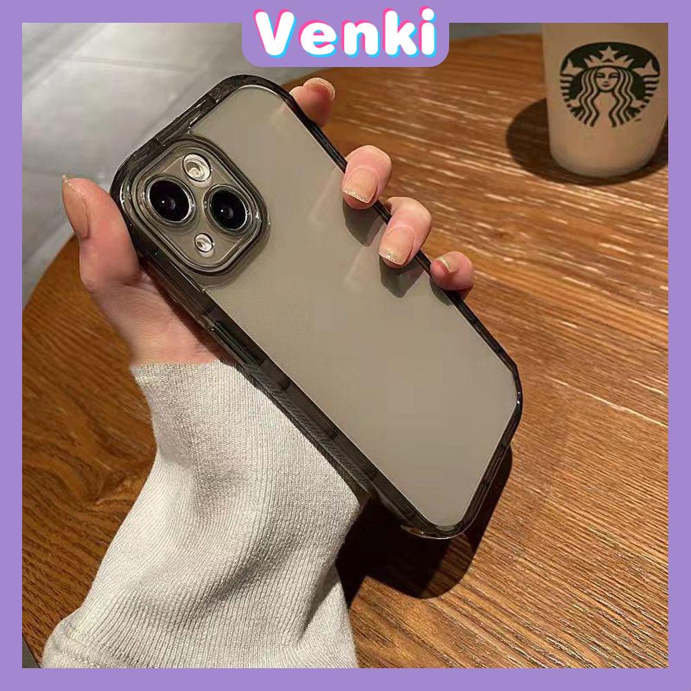 iPhone Case Purple Black Clear TPU Soft Case Transparent Simple Case Airbag Shockproof Protection Camera Compatible For iPhone 14 Pro Max 13 Pro Max 12 Pro Max 11 XR