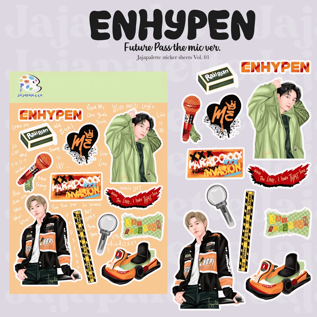 

STIKER Aesthetic KPOP Enhypen Deco STICKERS for Bujo Vintage
