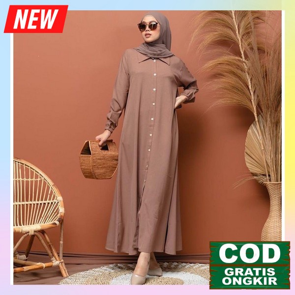 Gamis Wanita Atasan Gami Dewasa M L Xl Xxl Jumbo Murah Terbaru 2022 Dress Populer Baju Dres Fashion 