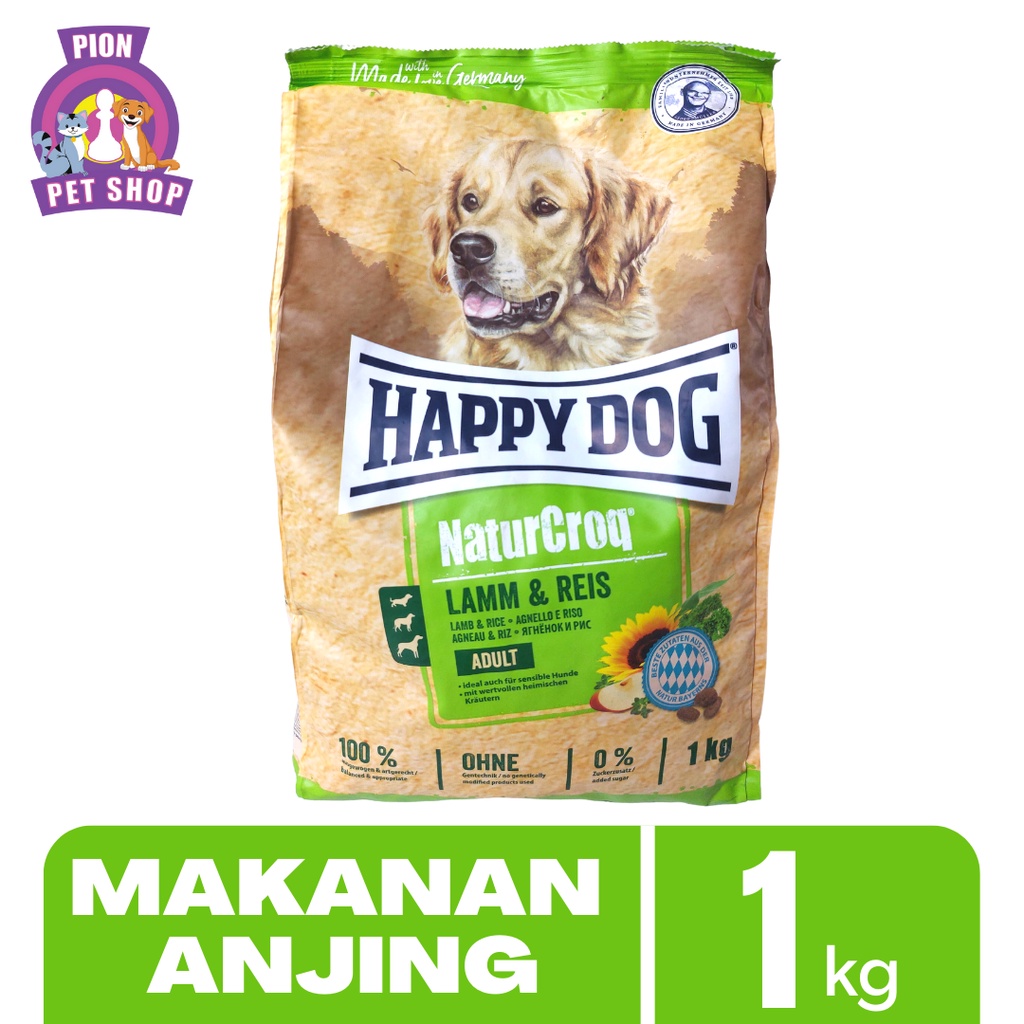 Happy Dog Naturcroq Lamb &amp; Rice - Makanan Kering Anjing 1 KG