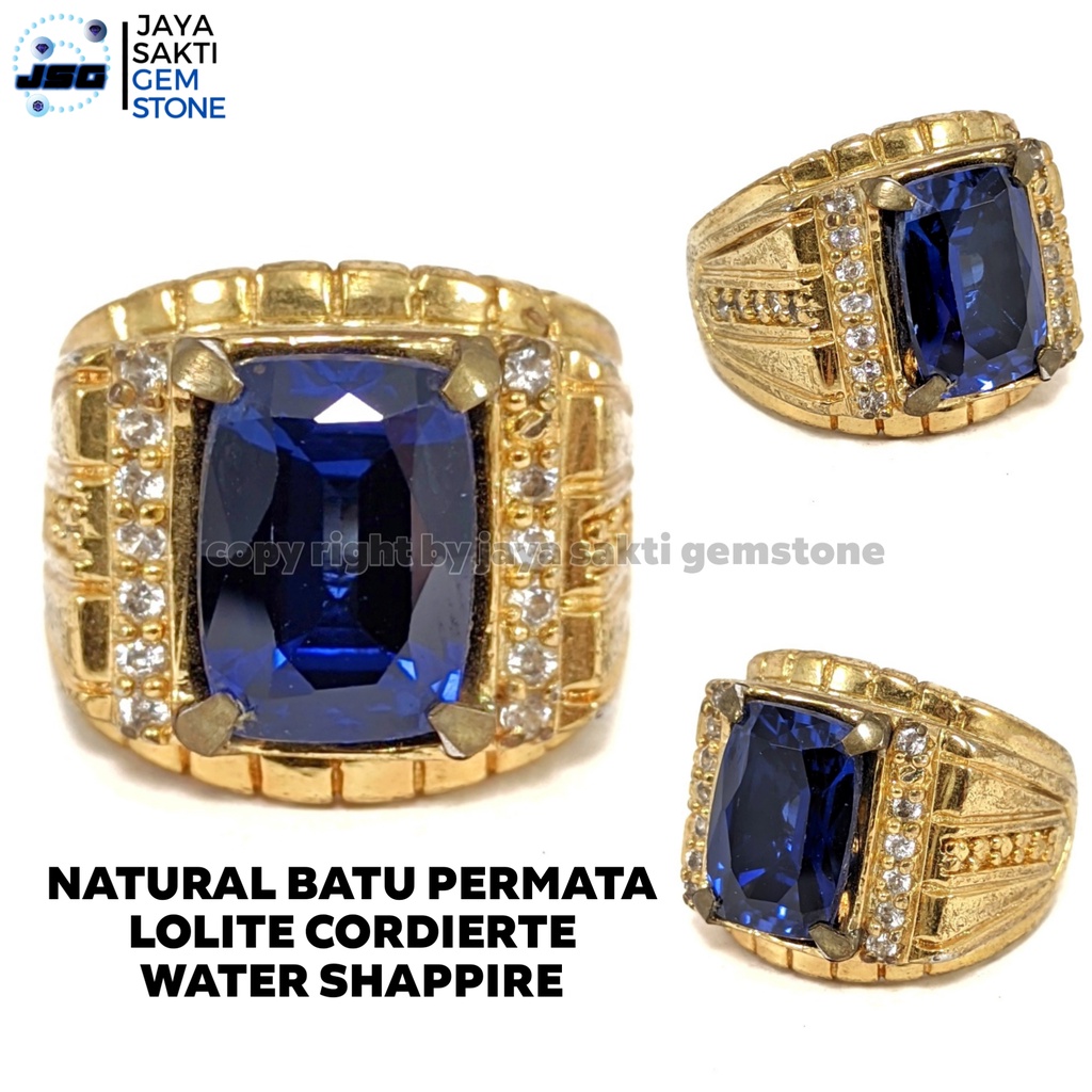 Natural Permata Batu Lolite Cordierite Water Shappire WS02