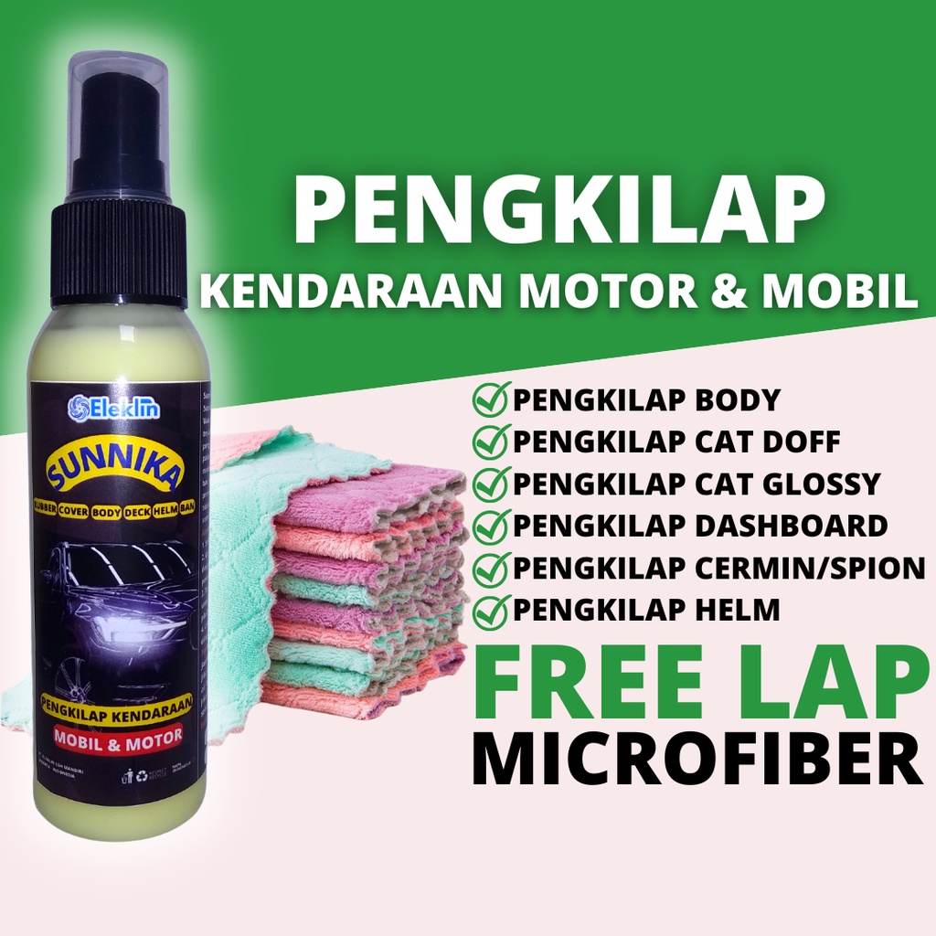 Jual Pengkilap Body Motor Mobil Sunnika Carnauba Wax Hydrophobic Pengkilat Dashboard Cat Doff 8109