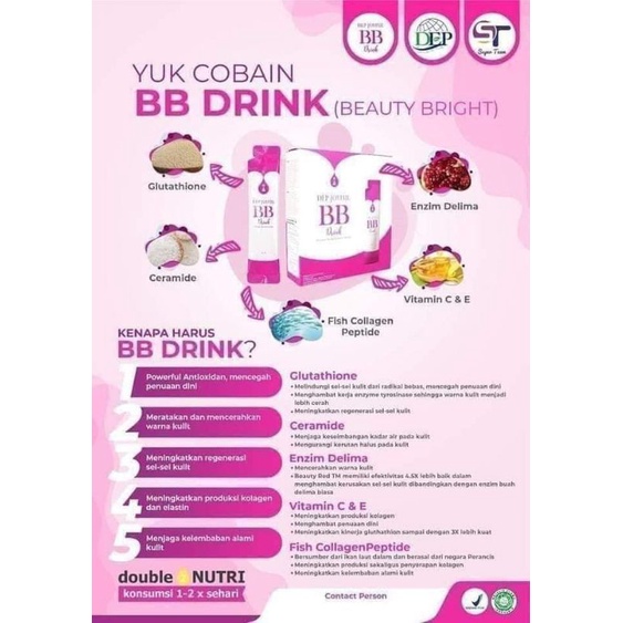 BB Drink Minuman Collagen sachet