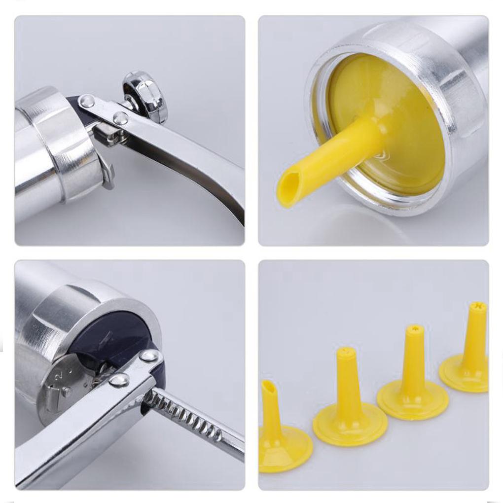 Home Biscuit Press 240ml Maker Set Portable Aluminium Alloy Fondant Icing Alat Kue Peralatan Membuat Makanan Penutup Perlengkapan Baking