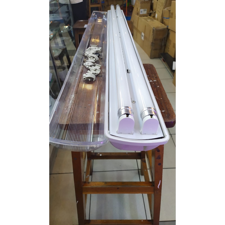 kap lampu tl led plus lampu 16w ecofit philips kap lampu waterproof t8 led ecofit 120cm