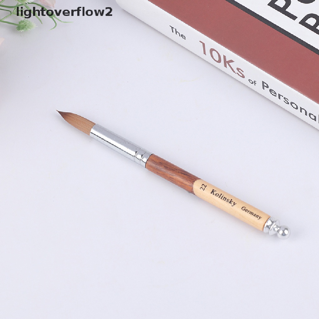 (lightoverflow2) Kuas Kutek Akrilik / Bubuk / Cairan Bahan Metal Warna Pink (ID)