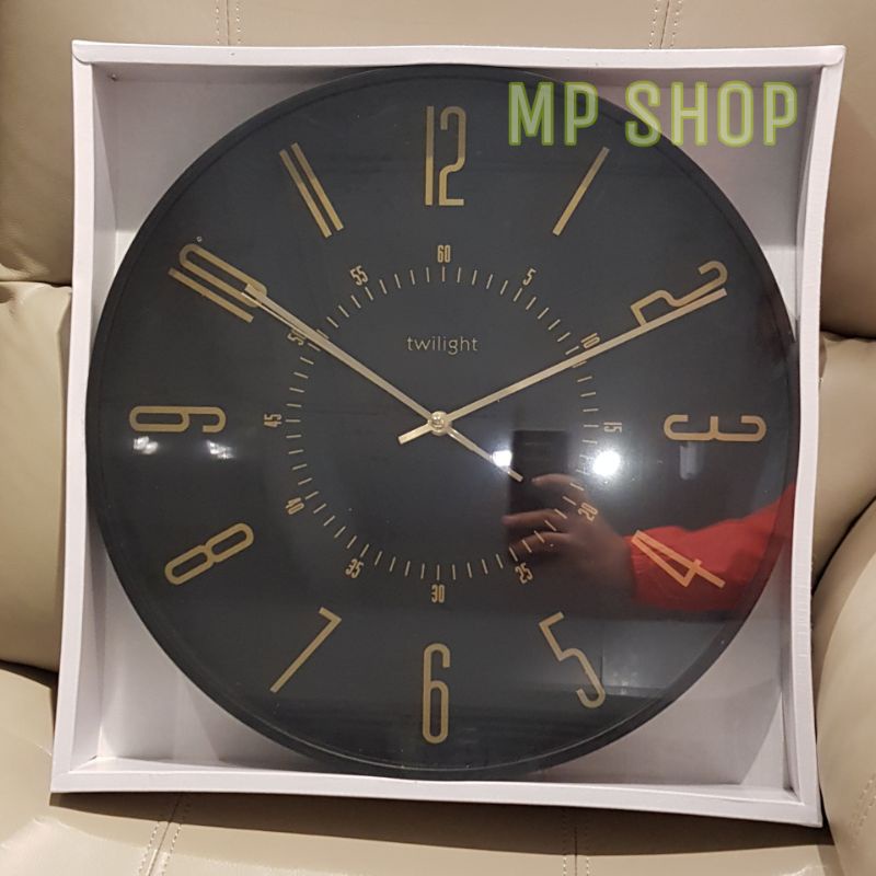 INFORMA - JAM DINDING TWILIGHT 40,4 CM HITAM / WALL CLOCK