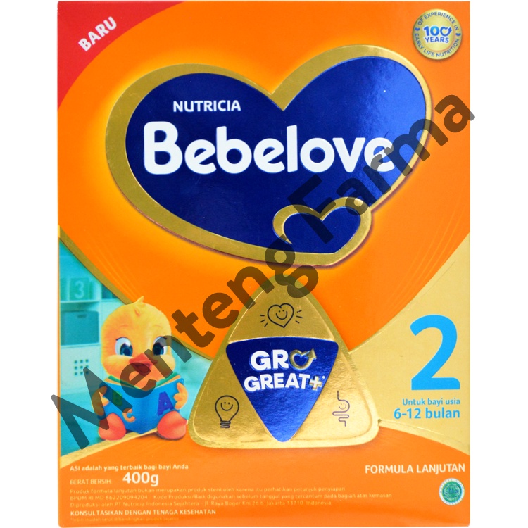 Bebelove 2 (6 - 12 Bulan) Formula Bayi Bubuk 400 Gram