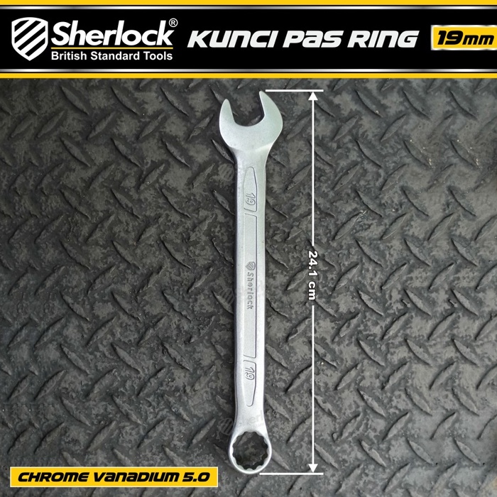 Kunci Pas Ring (Pro-D Series) uk. 19 mm Original Sherlock (1 Pcs)