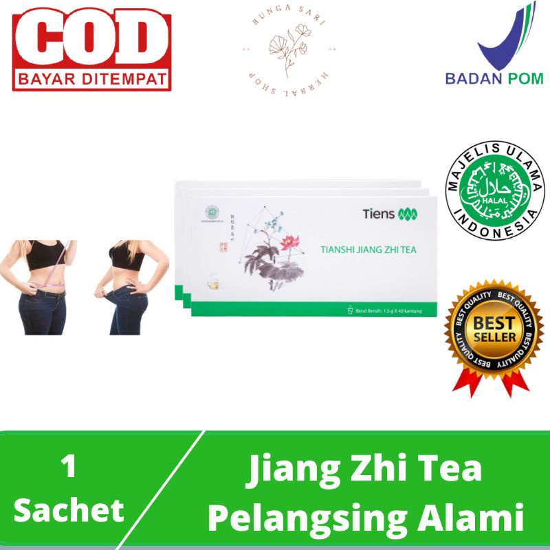 

Jiang zhi Tea Teh pelangsing penurun berat badan alami Original