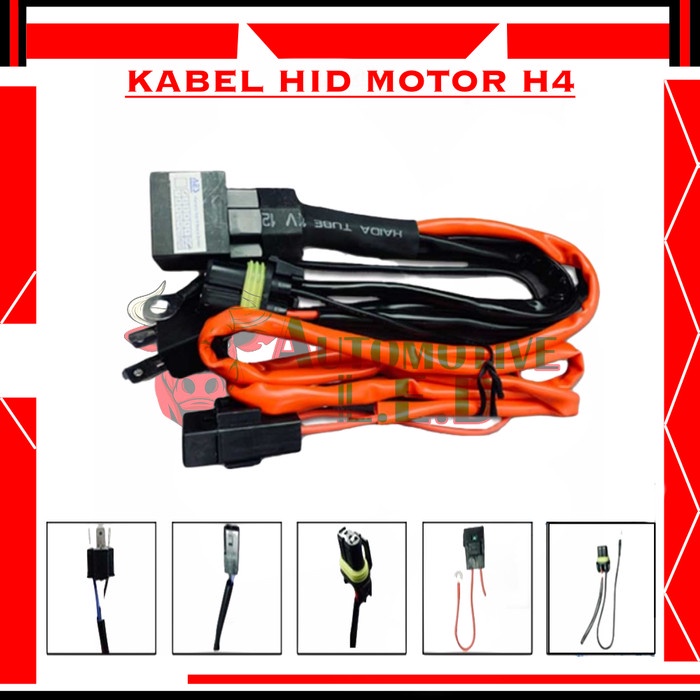 kabel relay hid motor H4 | kabel hid motor tipe h6 h4