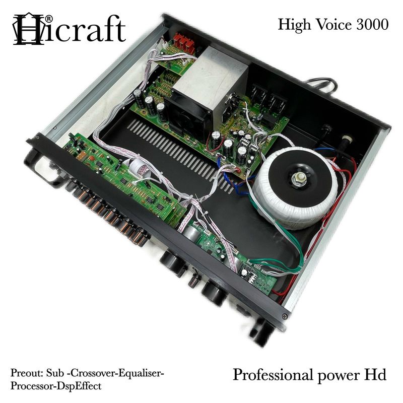 Amplifier HICRAFT High Voice 3000 Ampli Optical Karaoke Smart Tv Youtube