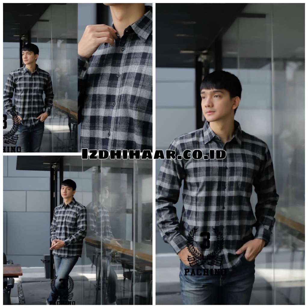 Kemeja Flanel Pria Lengan Panjang  / Kemeja FlaneL Motif Kotak - Kotak / Kemeja Kerja Kantor Formal / Kemeja Kasual Kemeja Pria Terlaris