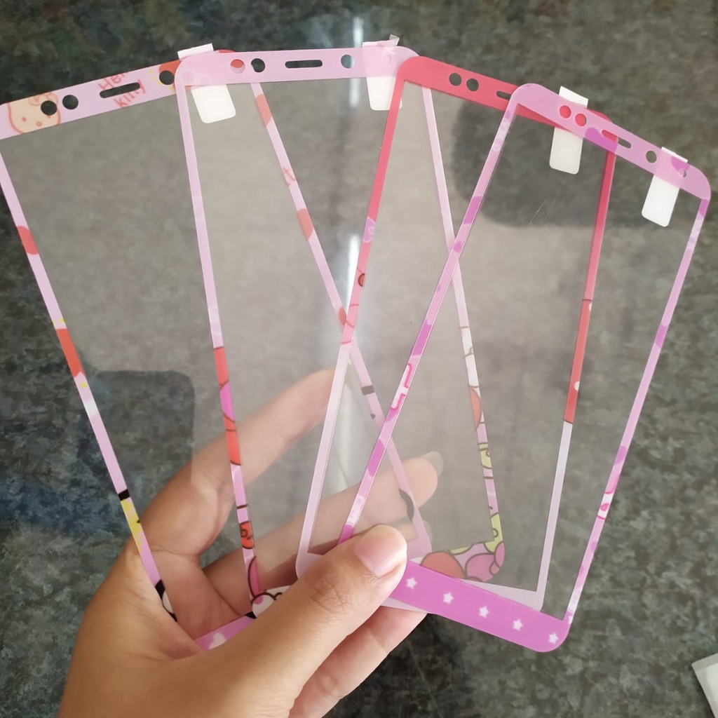 Tempered Glass Full Motif Redmi Note 6 Pro Redmi 5+