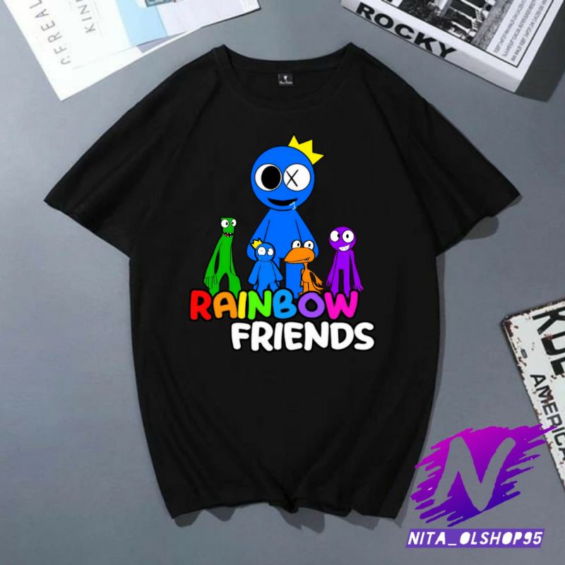 rainbow friends roblox kaos anak baju anak game rainbow friends terbaru karaker