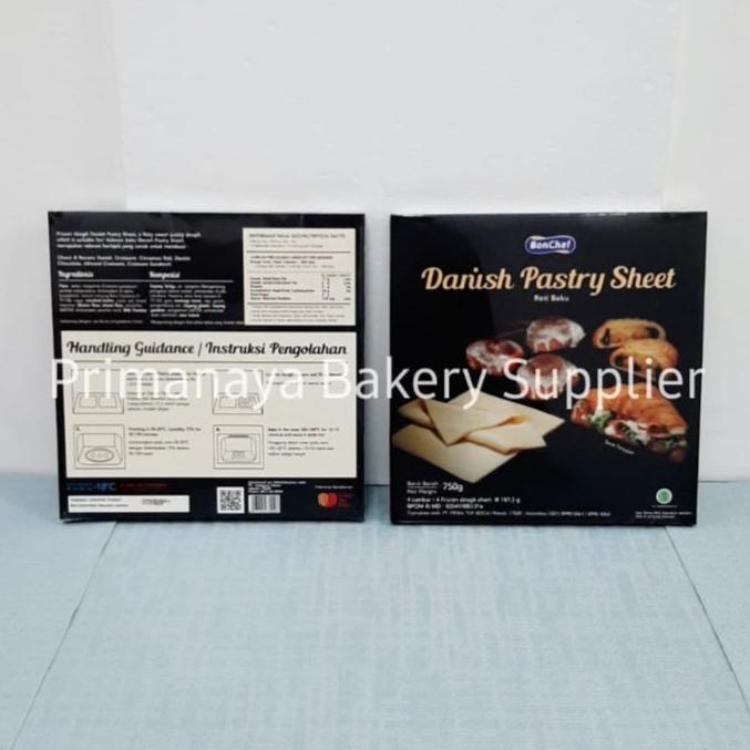 

[COD] Bonchef Danish Pastry Sheet 750 gr / 1 Pcs - 4 lembar [COD]