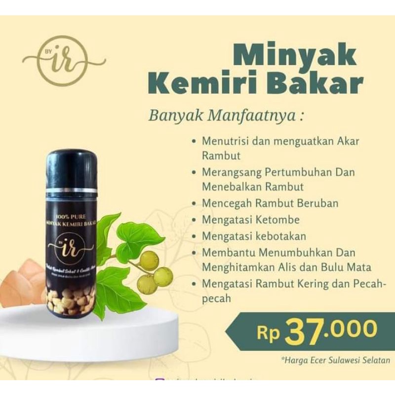 MINYAK KEMIRI BAKAR MURNI