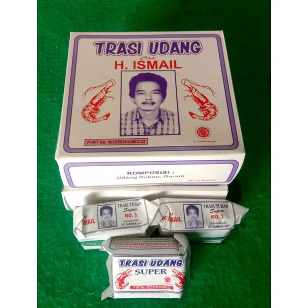 

TERASI UDANG SUPER H. ISMAIL KHAS TUBAN 1kg / 10 pcs .