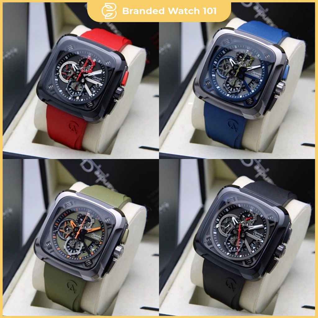 ORIGINAL Jam Tangan Pria Alexandre Christie AC 6577 / AC6577 / 6577 Garansi Resmi 1 Tahun, Rubber