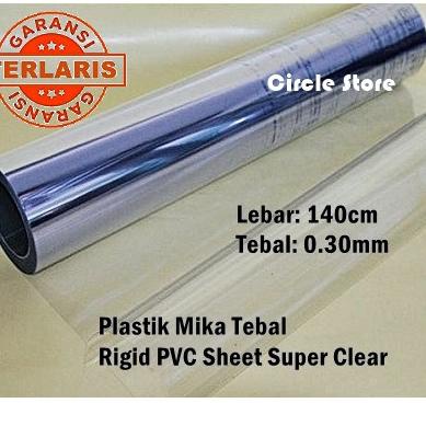 

Baru - Plastik Mika Kaku Rigid PVC Super Clear Lebar 140cm Tebal 0,30mm 스