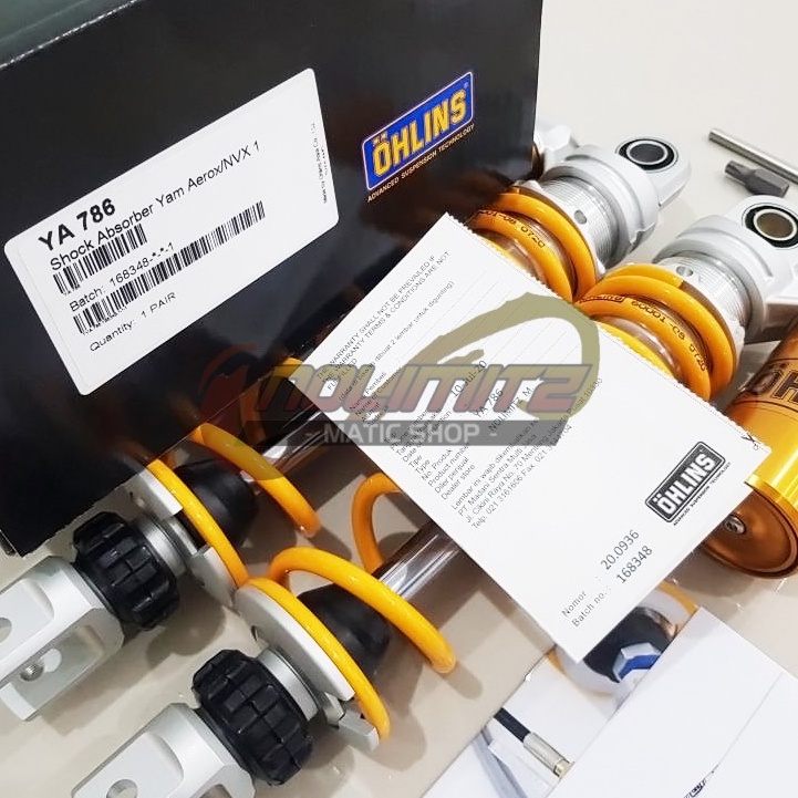 Shock Shockbreaker OHLINS YA 786 307mm Tabung Atas NMAX 2020 Aerox 155