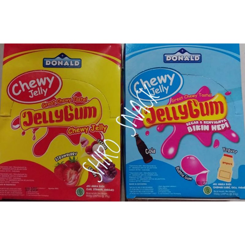 

Chewy jelly.Jelly Gum box isi 24 pcs.