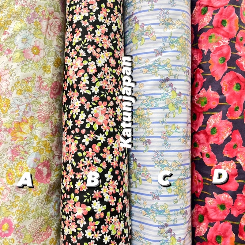 KATUN JEPANG TOKAI MIX (min pembelian 2x klik per motif/warna)