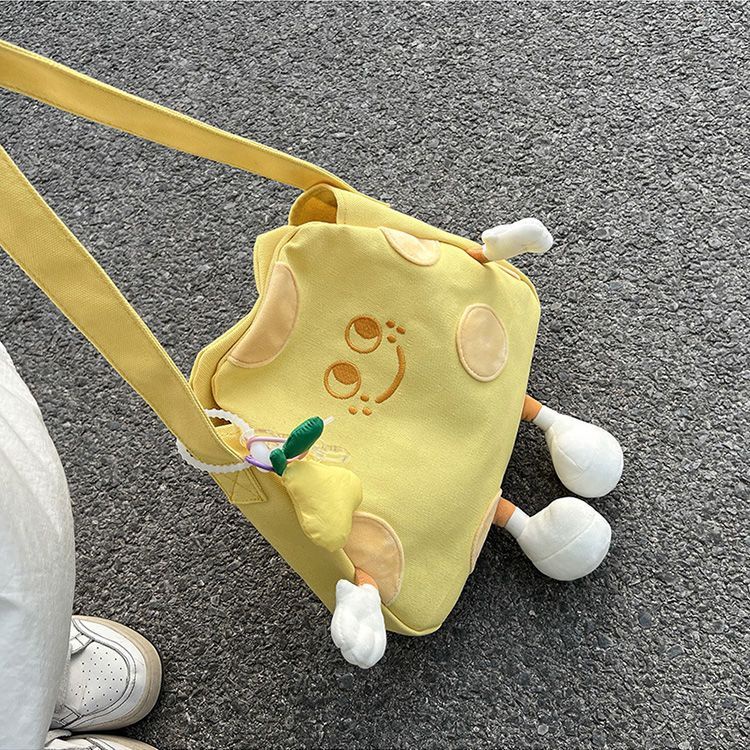 ♤Sera tas berkapasitas besar wanita 2022 musim panas baru trendi gadis tas bahu kanvas tas jinjing kelas mahasiswa yang lucu