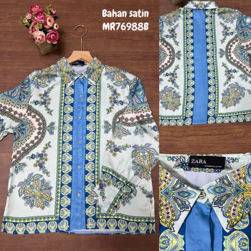TOP ZARR* MOTIF IMPORT PREMIUM // KEMEJA IMPORT PREMIUM // ATASAN IMPORT BKK // FASHION IMPORT PREMIUM BKK