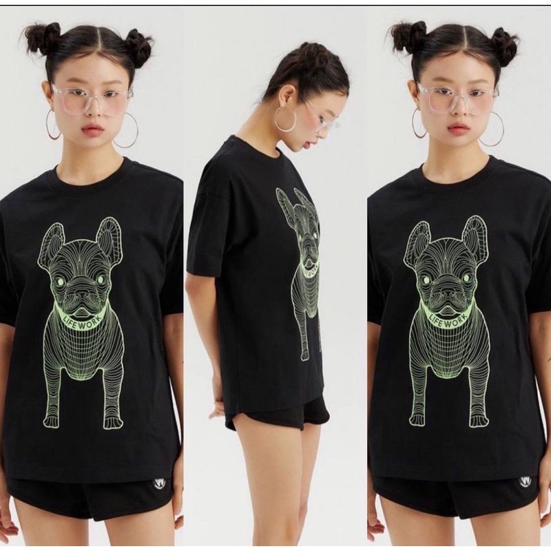 LIFEWORK TSHIRT / LIFE WORK Big Radog 100% ORIGINAL FROM KOREA | KAOS FRENCHIE |